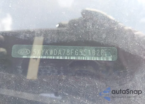 2015 Kia Sorento Sx V6 из США, поврежденный, VIN 5XYKWDA78FG551628